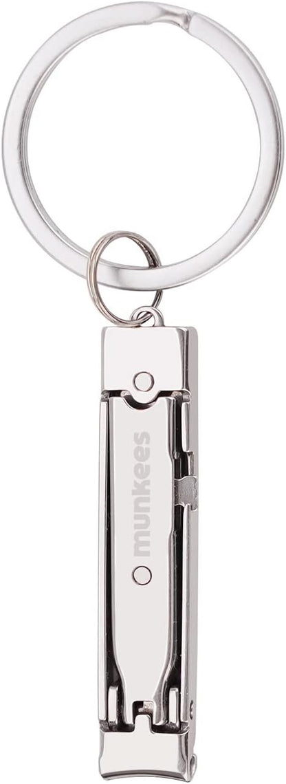 munkees Ultradünner Mini-Nagelknipser mit Schlüsselanhänger