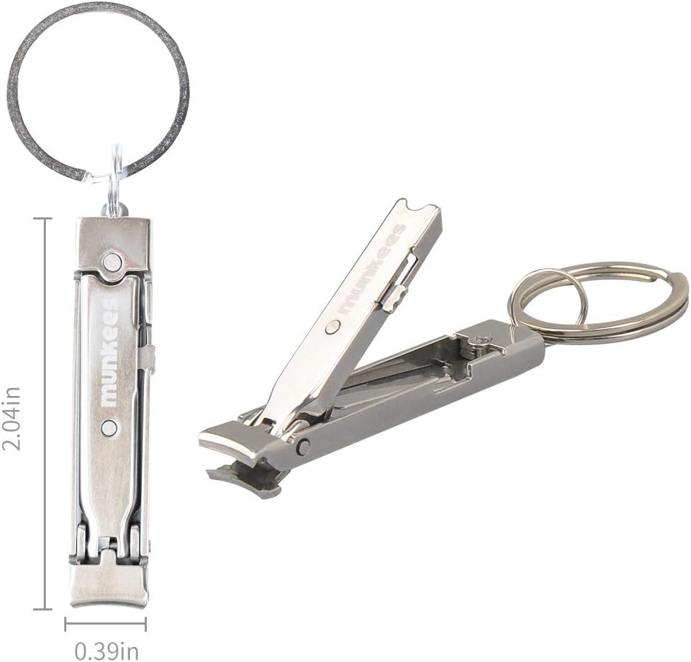 munkees Ultradünner Mini-Nagelknipser mit Schlüsselanhänger