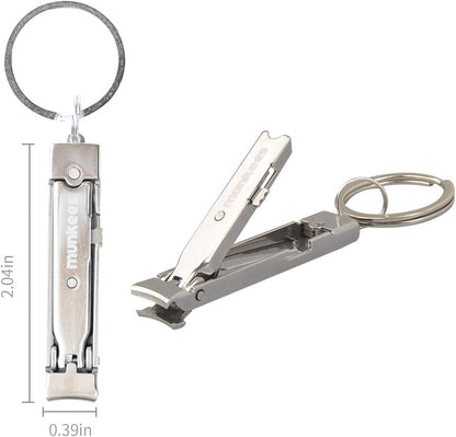 munkees Ultradünner Mini-Nagelknipser mit Schlüsselanhänger