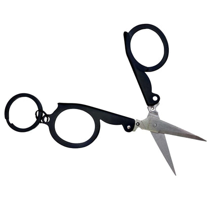 munkees Faltbare Schere mit Schlüsselring – Schwarz