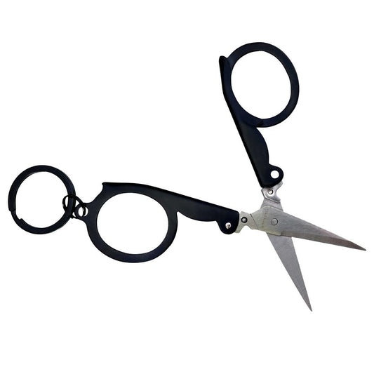 munkees Faltbare Schere mit Schlüsselring – Schwarz