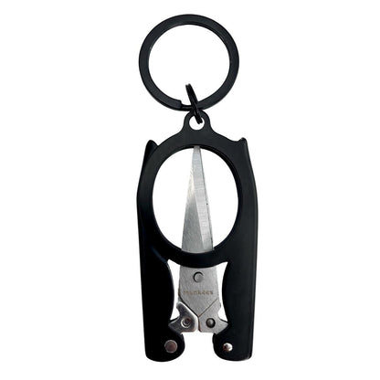 munkees Faltbare Schere mit Schlüsselring – Schwarz