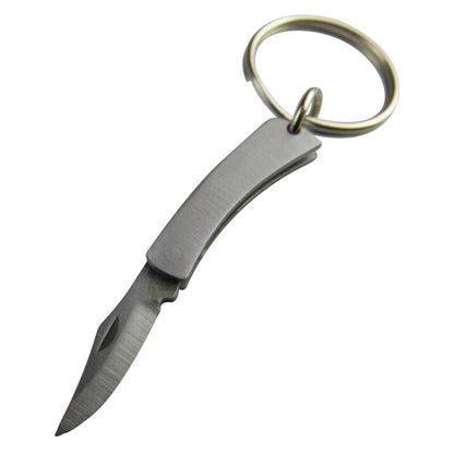 Munkees Mikro Messer Schlüsselring Detailansicht Klinge und Befestigung