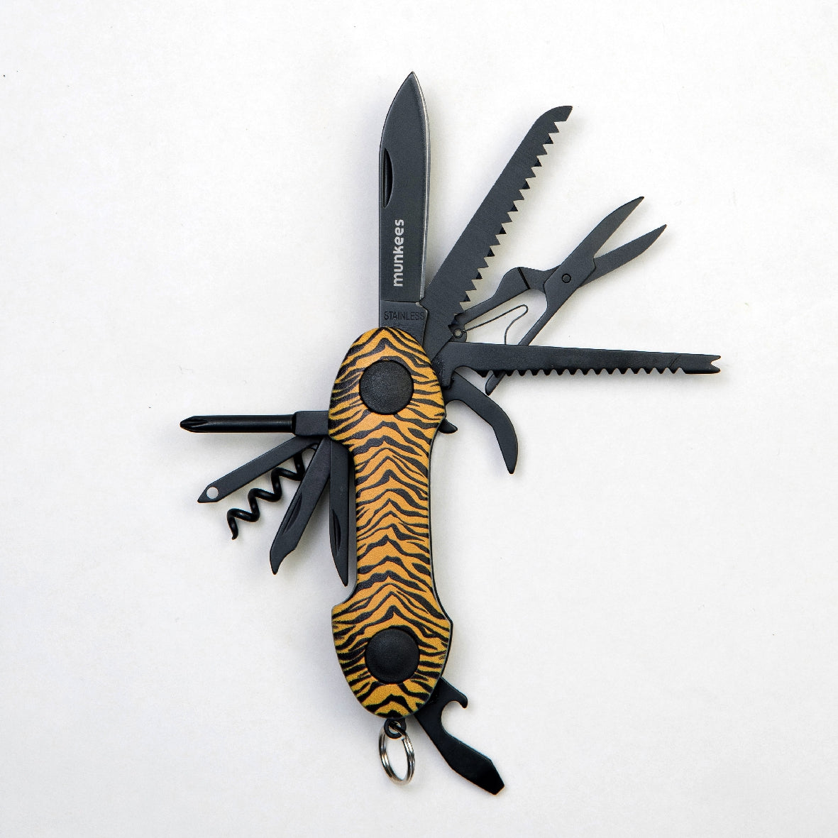 munkees Taschenmesser Tiger mit 15 Funktionen