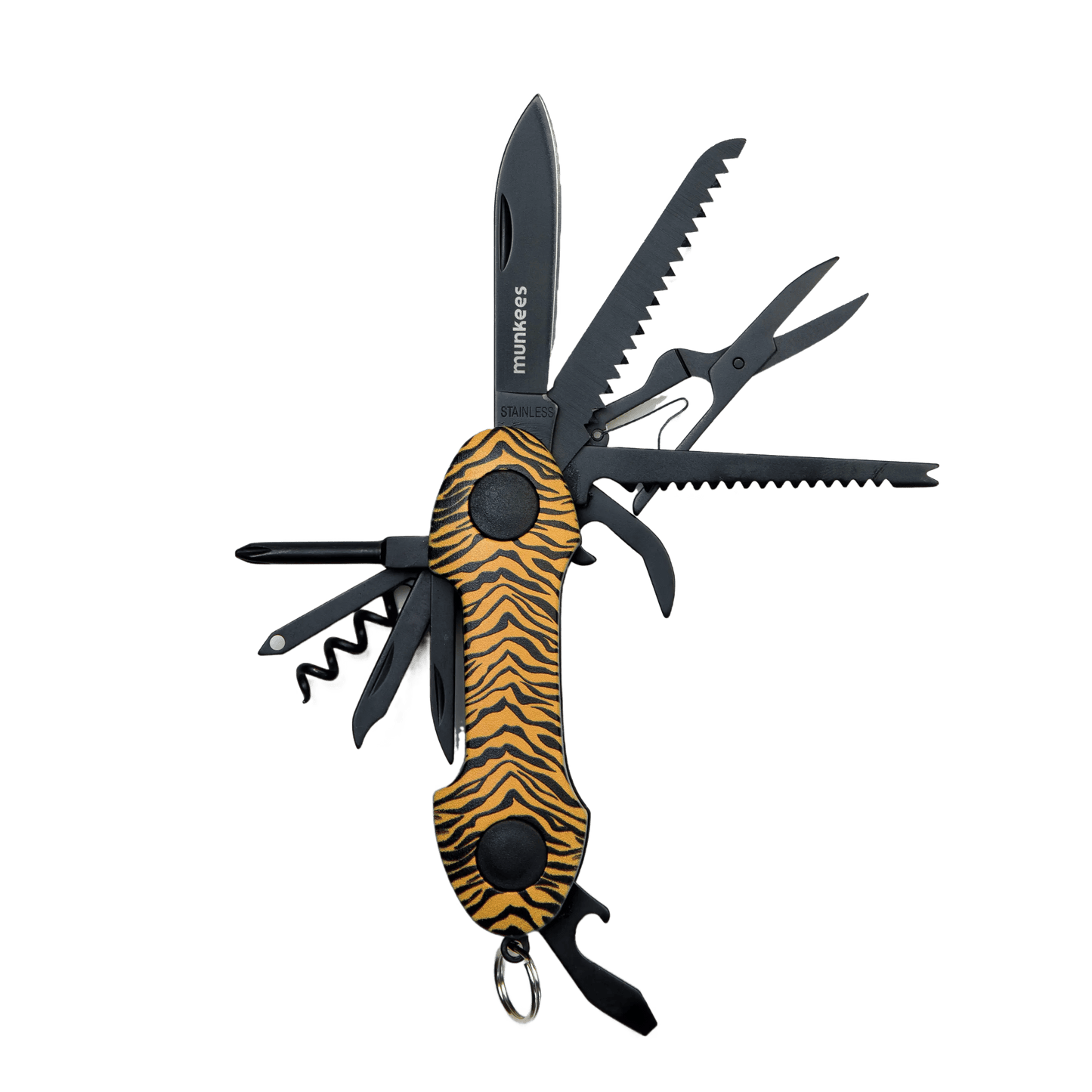 munkees Taschenmesser Tiger mit 15 Funktionen