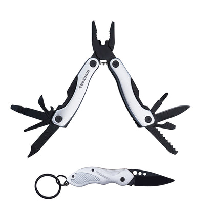 munkees Multi Duo Silver – Schlüsselanhänger mit Tools