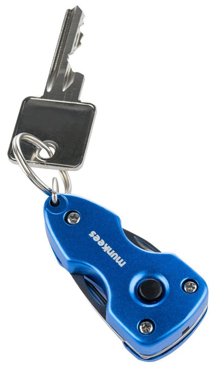 munkees Multi-Tool mit LED & 6 Funktionen, Blau