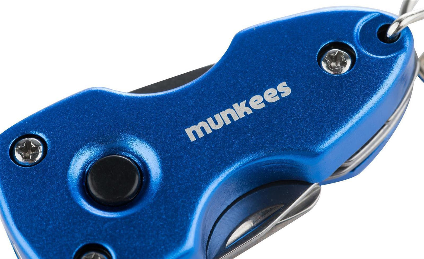 munkees Multi-Tool mit LED & 6 Funktionen, Blau