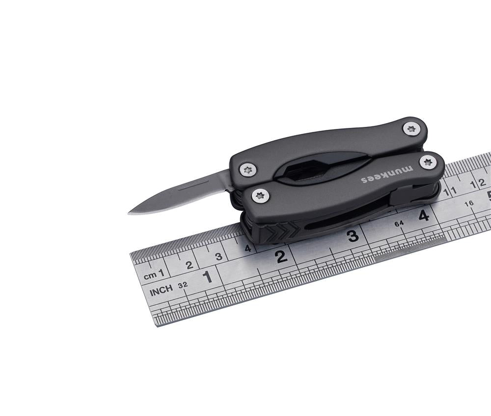 Munkees Edelstahl Multitool 9-in-1 Anthrazit