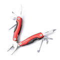munkees Edelstahl Multi Tool mit 7 Funktionen – Rot