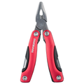 munkees Edelstahl Multi Tool mit 9 Funktionen – Rot