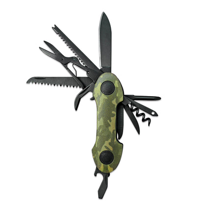 munkees Taschenmesser Camouflage mit 15 Funktionen