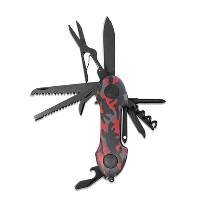 munkees Taschenmesser mit 15 Funktionen – Camouflage