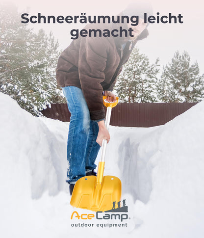 AceCamp faltbare Schneeschaufel aus Aluminium