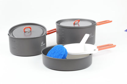 Fire-Maple Kochgeschirr Feast 3 Orange – 3–4 Personen