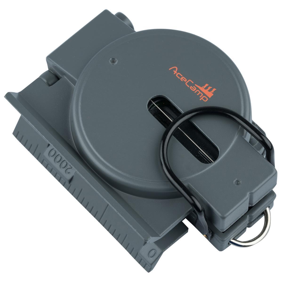 AceCamp Militär Kompass mit Metallgehäuse und Peilfaden