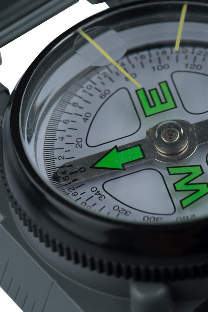 AceCamp Militär Kompass mit Metallgehäuse und Peilfaden