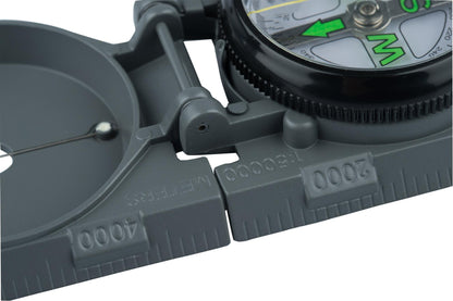 AceCamp Militär Kompass mit Metallgehäuse und Peilfaden