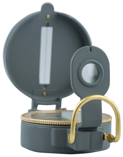 AceCamp Militär Kompass mit Metallgehäuse und Peilfaden