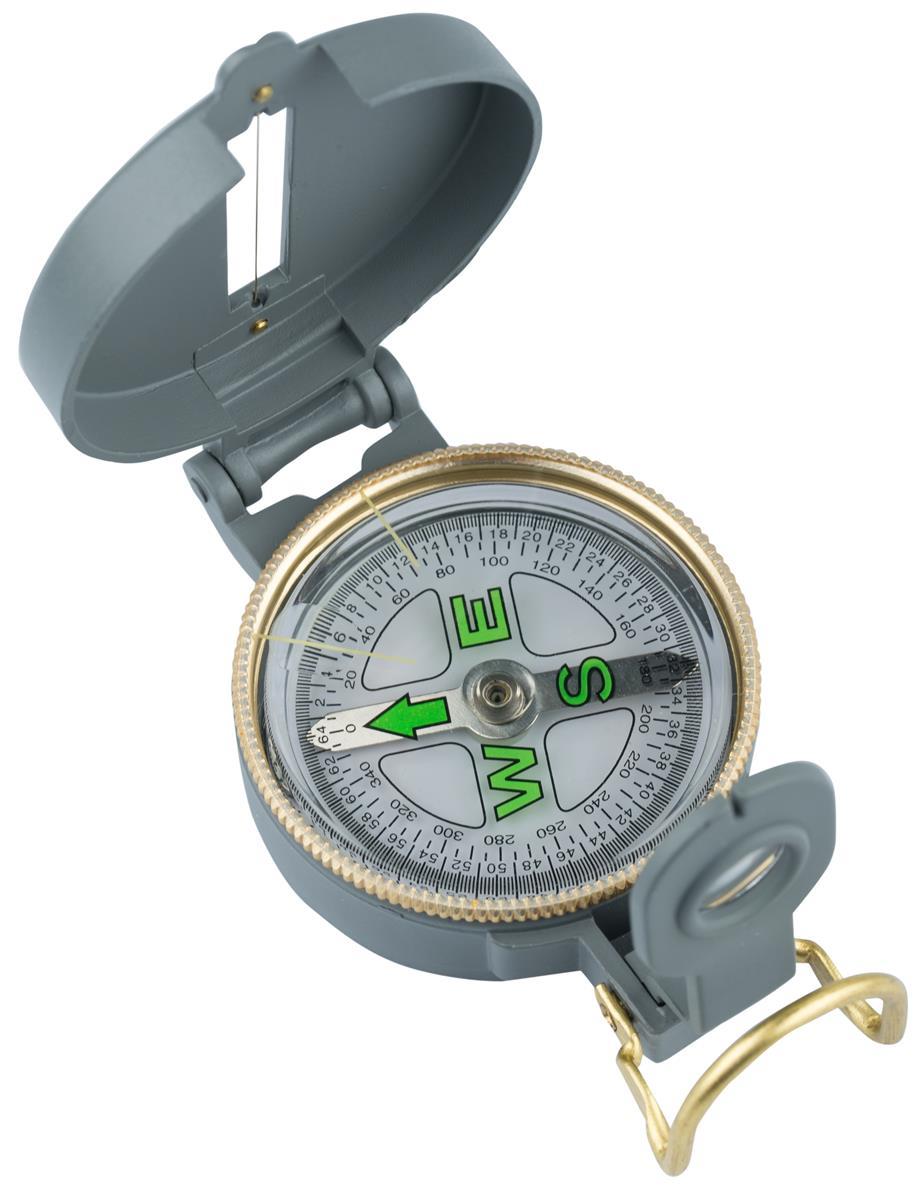 AceCamp Metallkompass mit Lupe & Peilhilfe