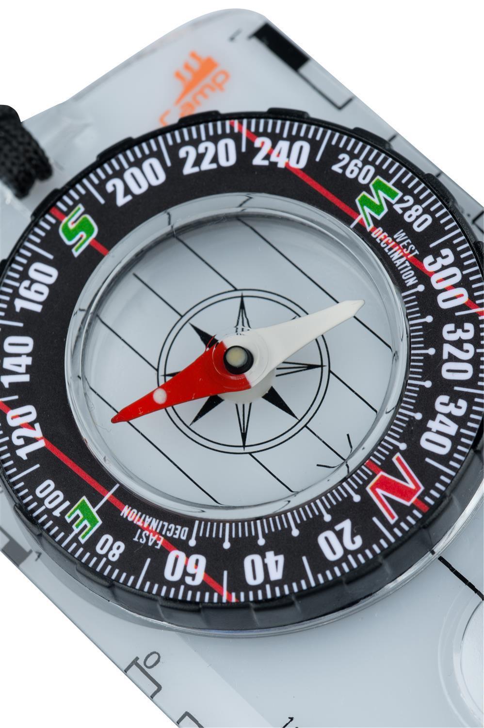 AceCamp Kartenkompass mit Lupe und Umhängeband