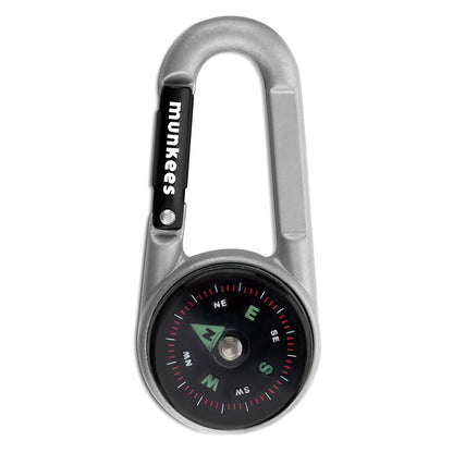 munkees Kompass-Karabiner mit Thermometer & Schlüsselanhänger