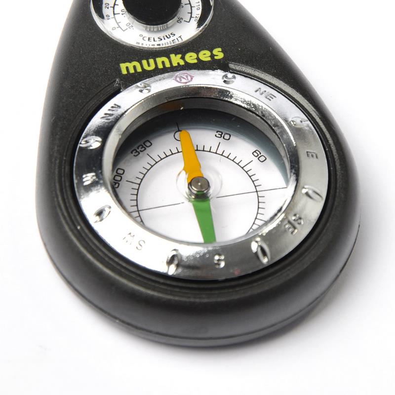 munkees Kompass-Schlüsselanhänger mit Thermometer