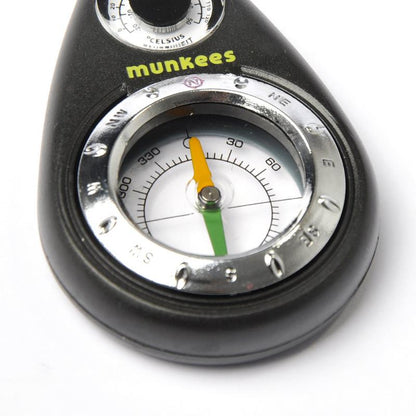 munkees Kompass-Schlüsselanhänger mit Thermometer