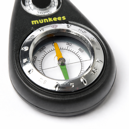 munkees Kompass-Schlüsselanhänger mit Thermometer