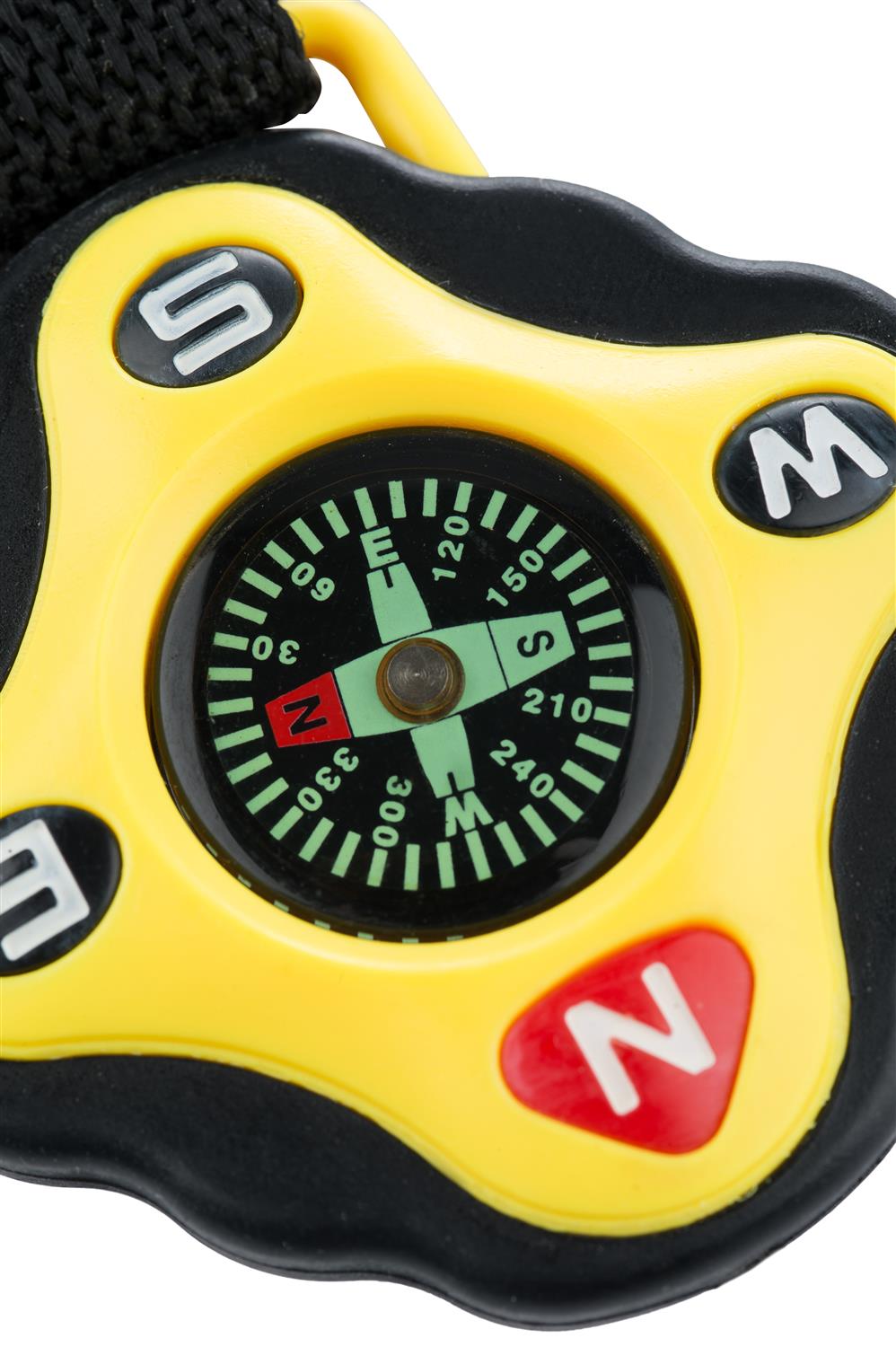 munkees Schlüsselanhänger Kompass, schwarz/gelb
