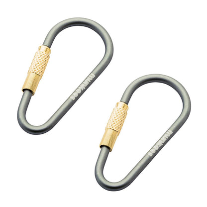munkees Mini Link Karabiner 2er-Set mit Schraubverschluss