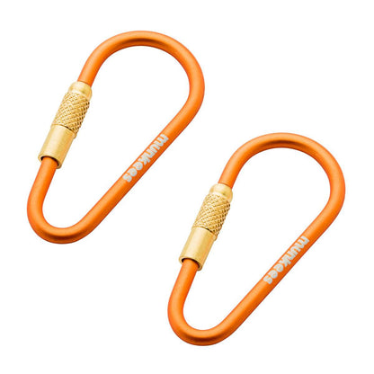 munkees Mini Link Karabiner 2er-Set mit Schraubverschluss
