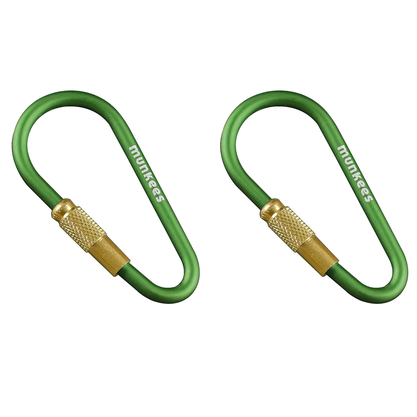 munkees Mini Link Karabiner 2er-Set mit Schraubverschluss