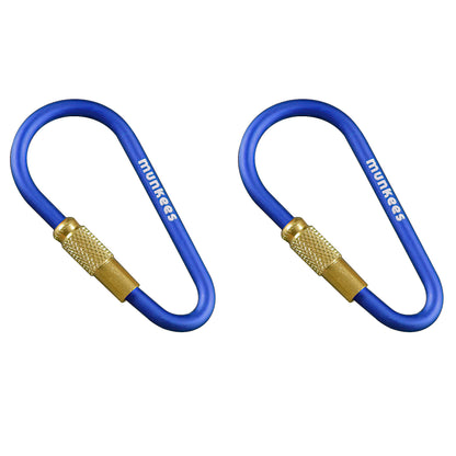 munkees Mini Link Karabiner 2er-Set mit Schraubverschluss