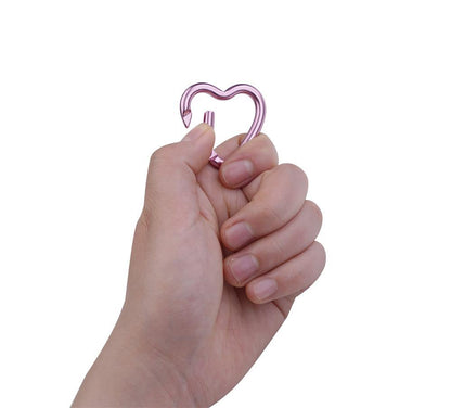 munkees Mini Herz-Karabiner 2er-Set – Rosa