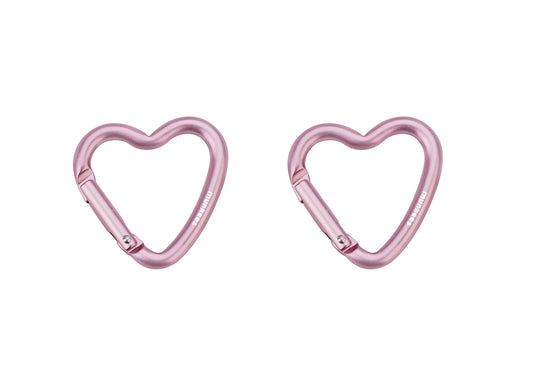 Mini Herz-Karabiner Rosa (2 Stk.) – munkees