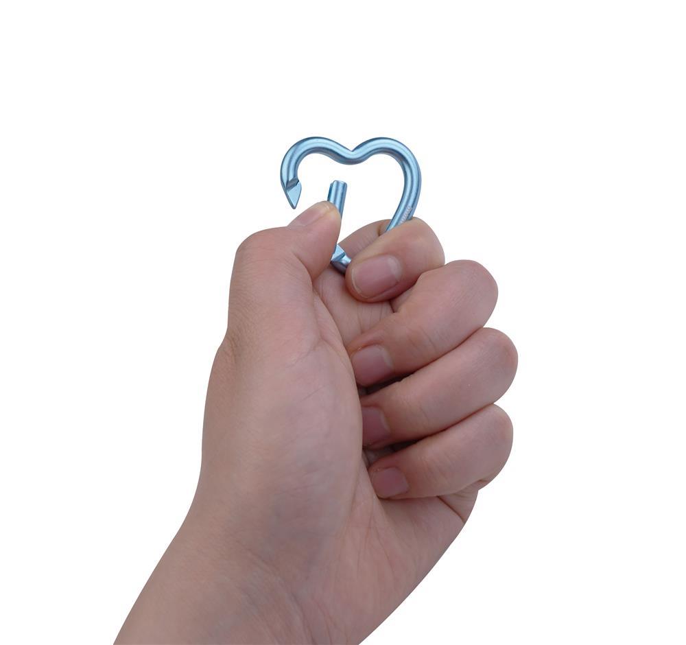 munkees Mini Herz-Karabiner 2er-Set – Baby Blue