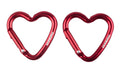 munkees Mini Herz-Karabiner 2er Pack – Rot