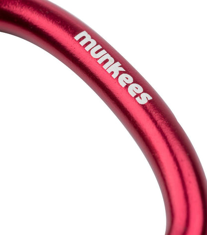 munkees Herz-Karabiner I, Rot – Aluminium