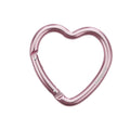munkees Herz-Karabiner I, Pink, Aluminium