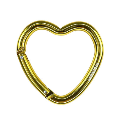 munkees Herz-Karabiner II Gold – Aluminium