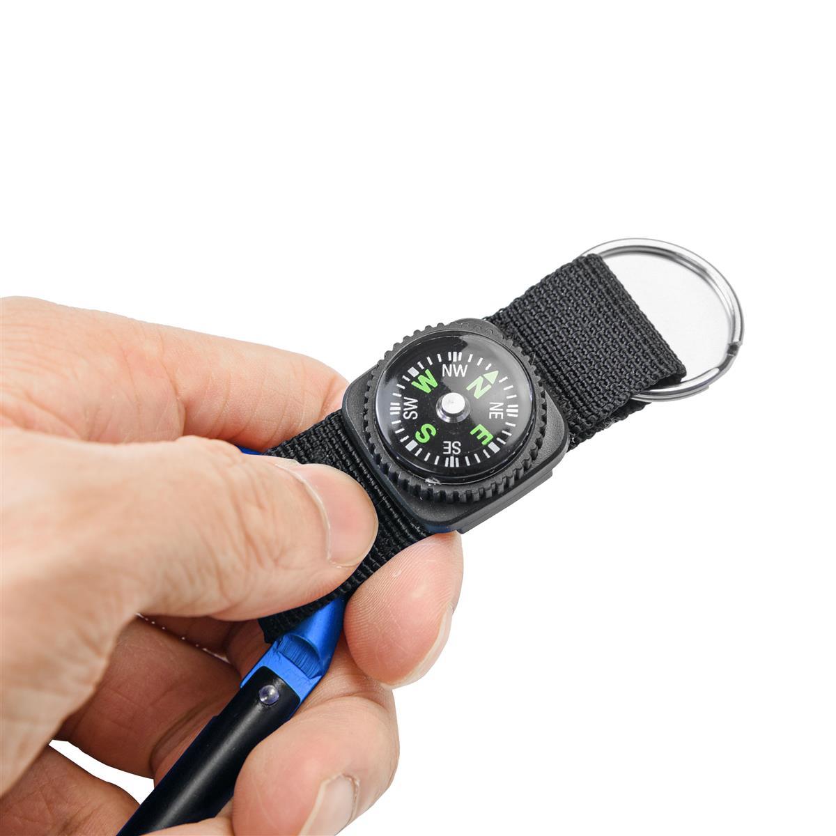 munkees Karabiner-Schlüsselanhänger mit Kompass