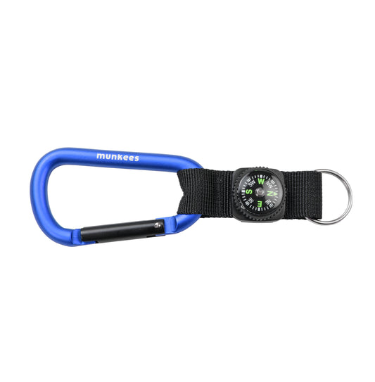 munkees Karabiner mit Kompassband und Schlüsselring