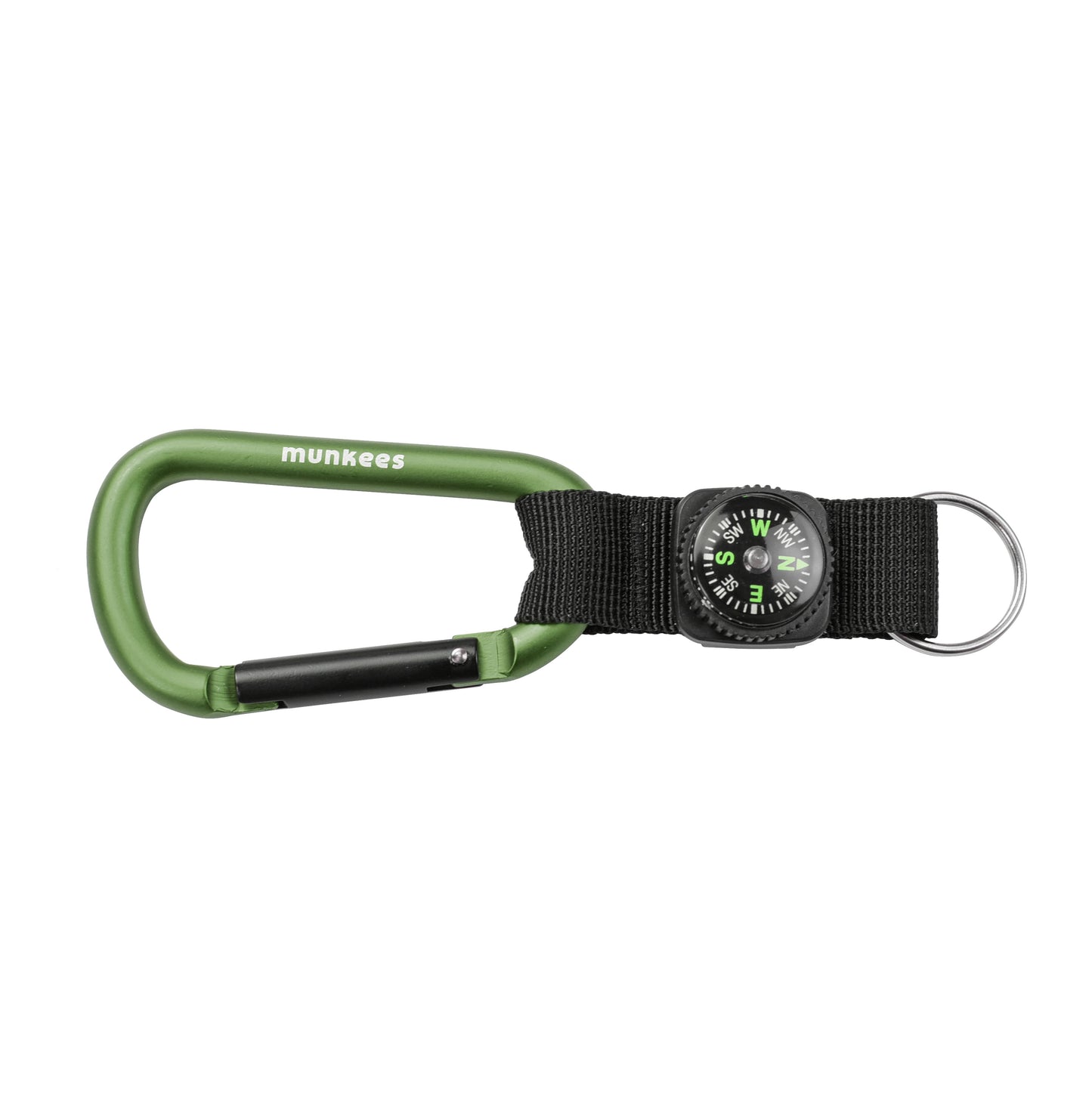 munkees Karabiner-Schlüsselanhänger mit Kompass