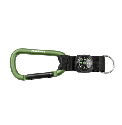 munkees Karabiner-Schlüsselanhänger mit Kompass