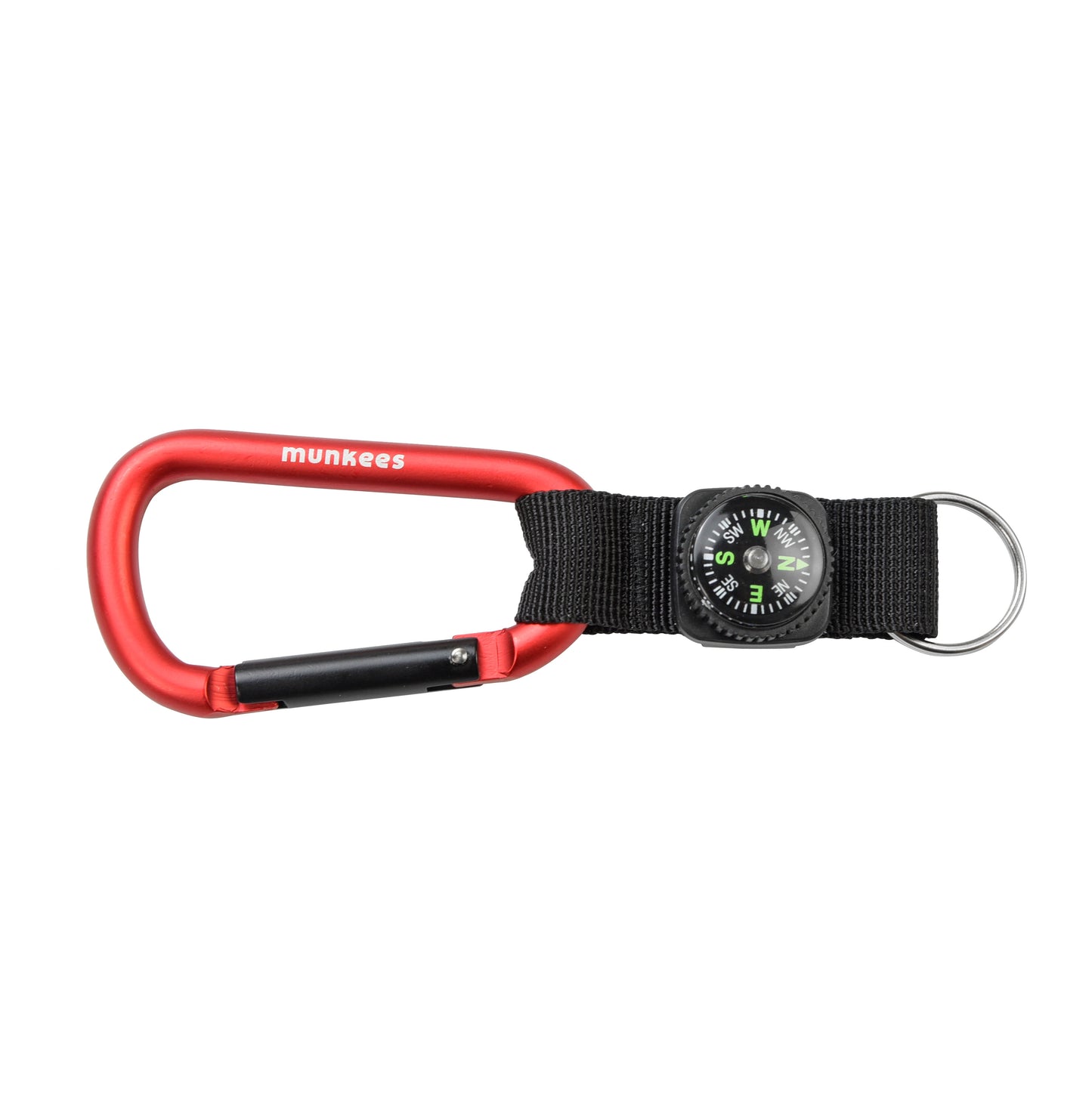 munkees Karabiner-Schlüsselanhänger mit Kompass