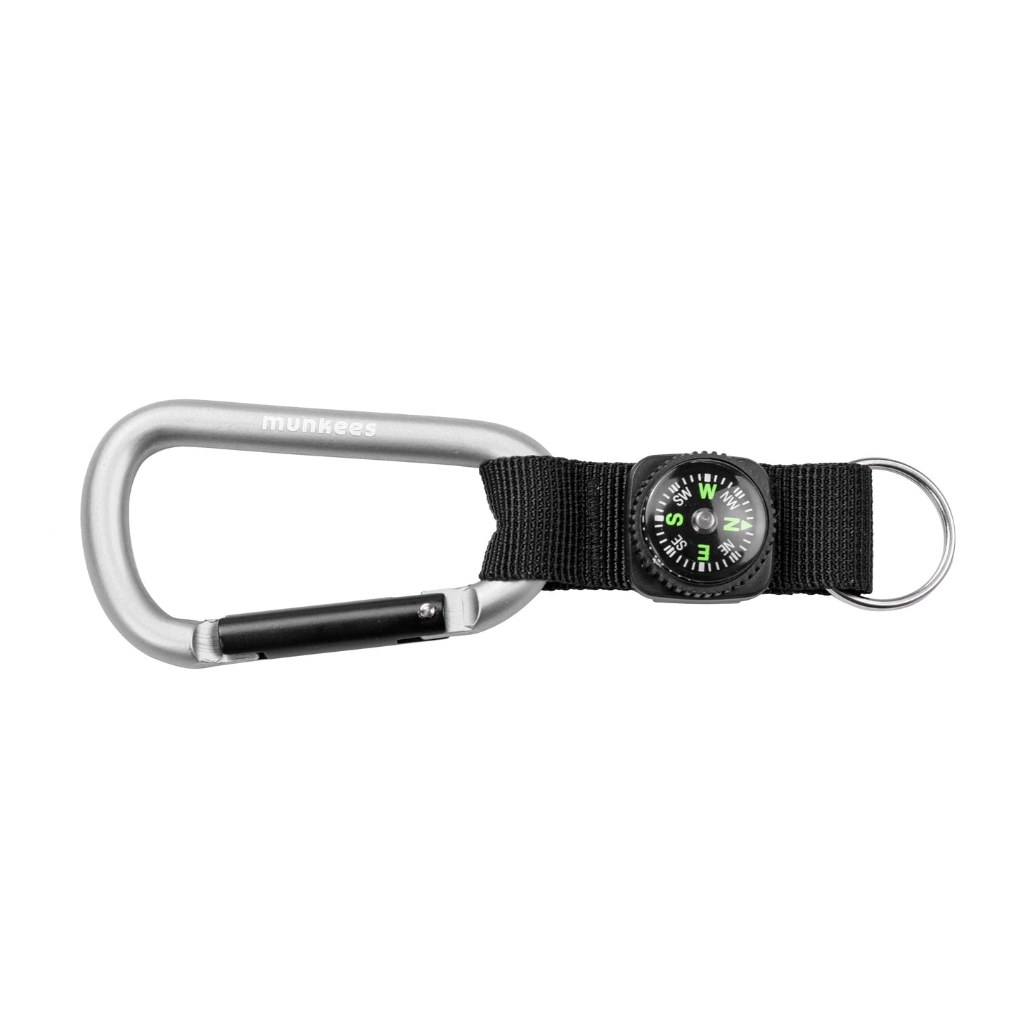 munkees Karabiner-Schlüsselanhänger mit Kompass