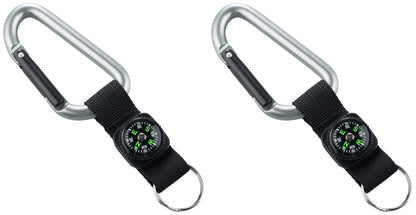 munkees Karabiner-Schlüsselanhänger mit Kompass