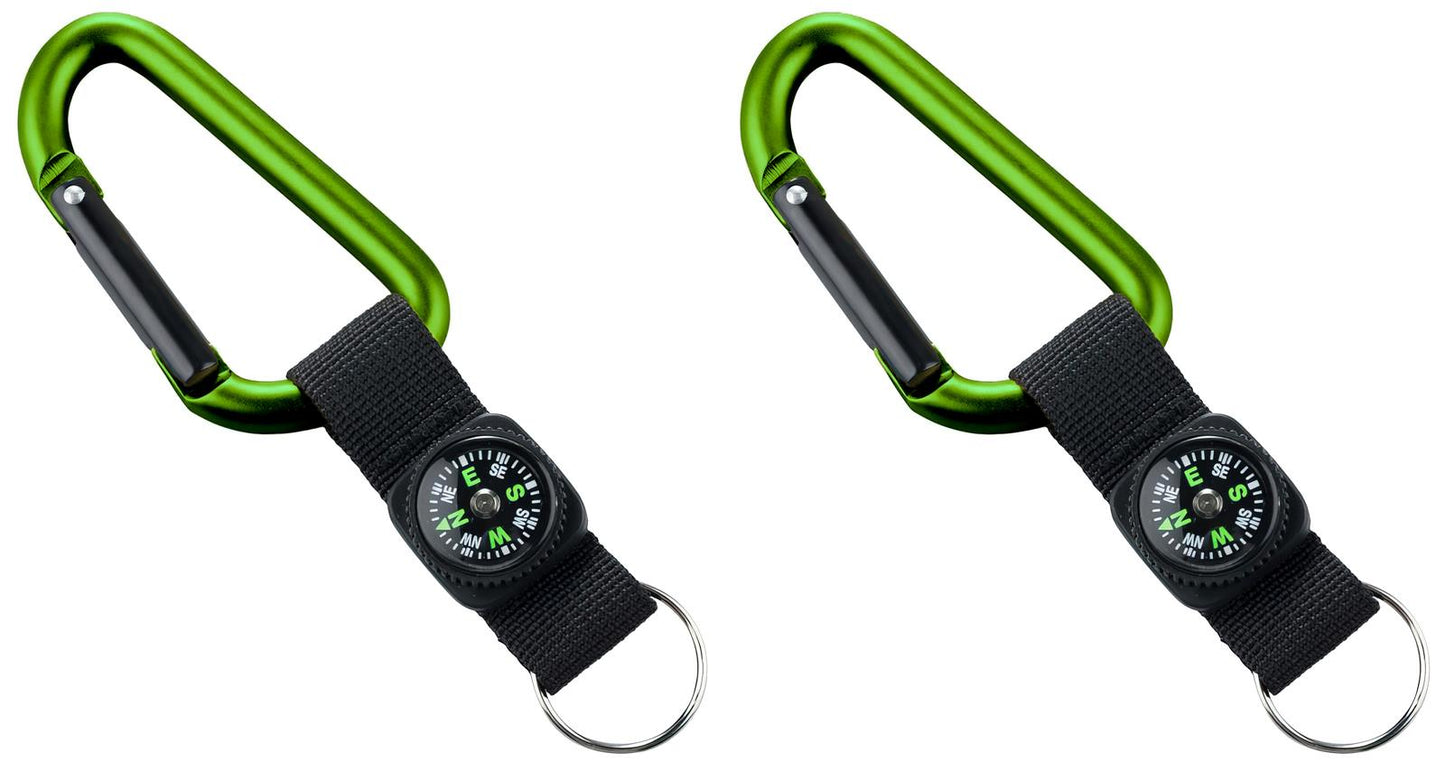 munkees Karabiner-Schlüsselanhänger mit Kompass