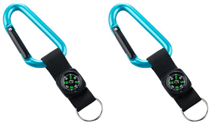 munkees Karabiner-Schlüsselanhänger mit Kompass